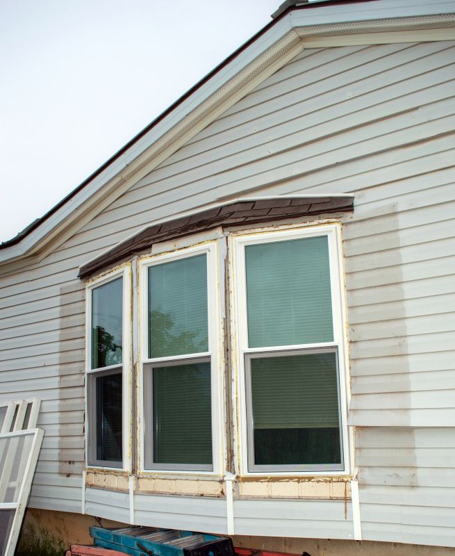 Home with Custom Bay Windows
